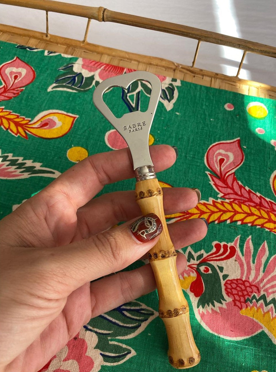 Sabre Bamboo Bottle Opener
