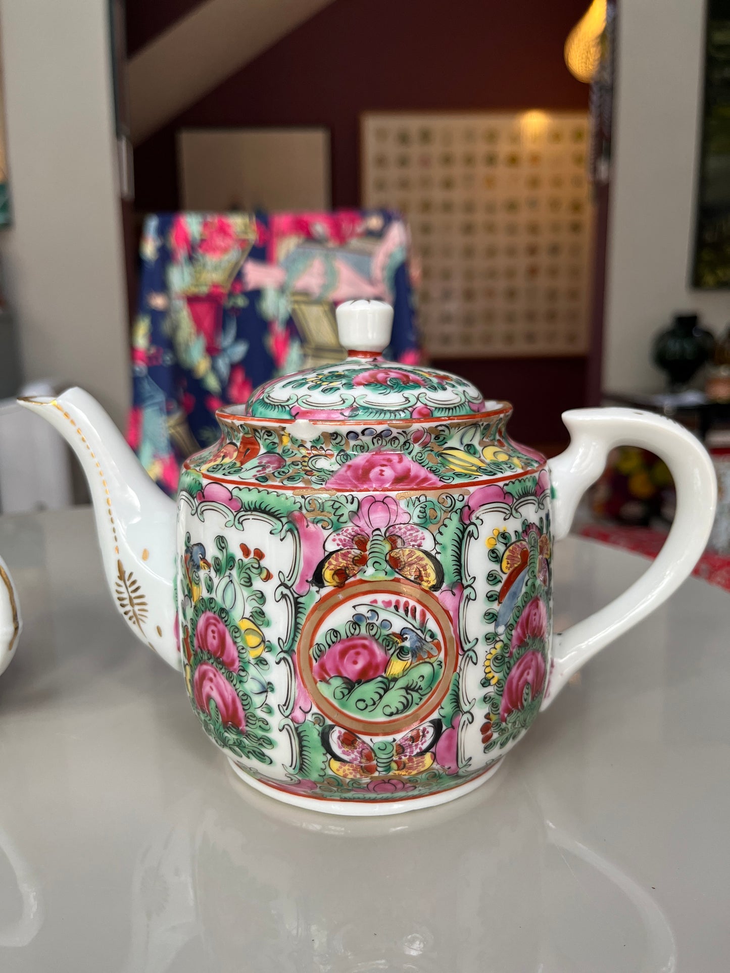 Famille Rose Tea Pieces