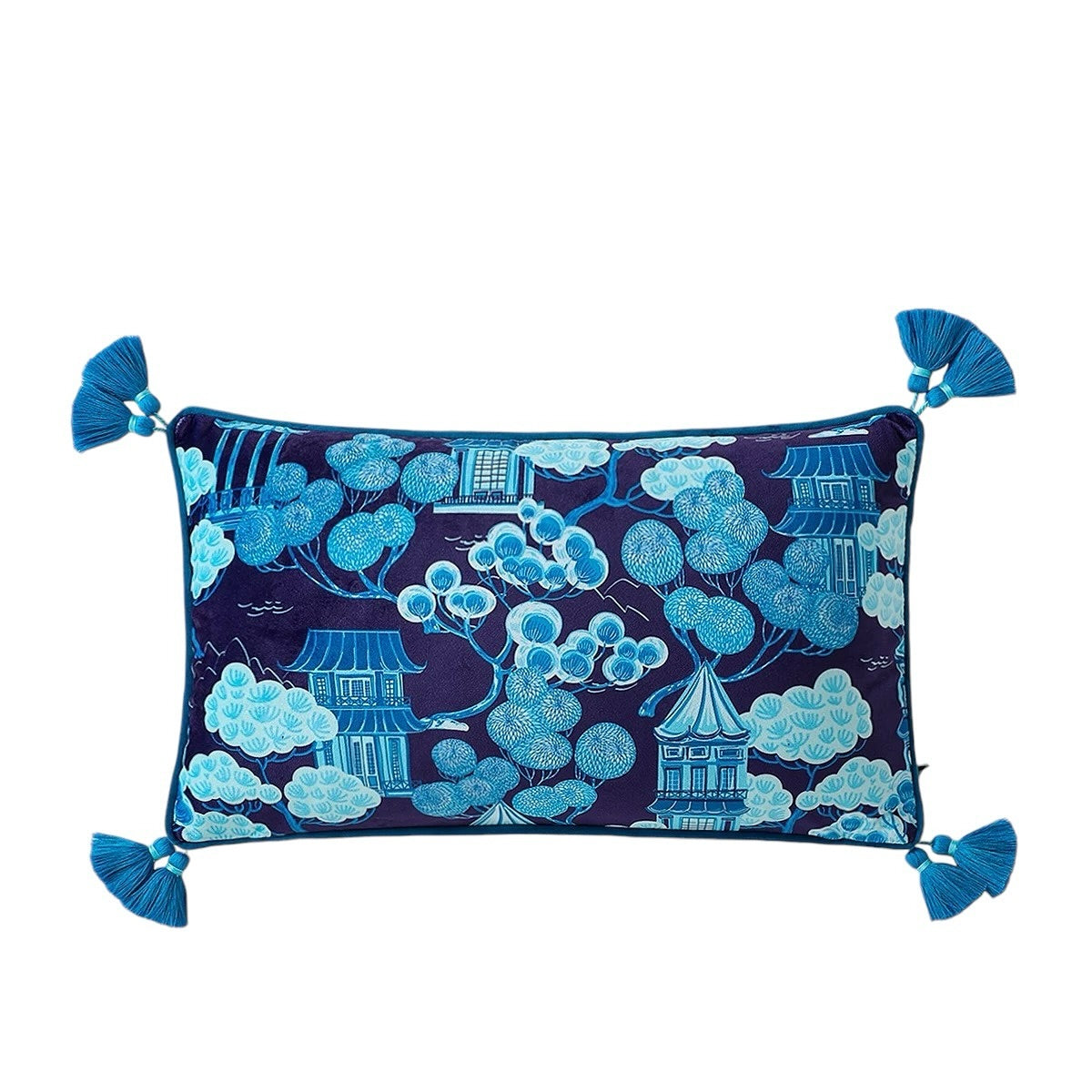 Blue Pagoda Cushions