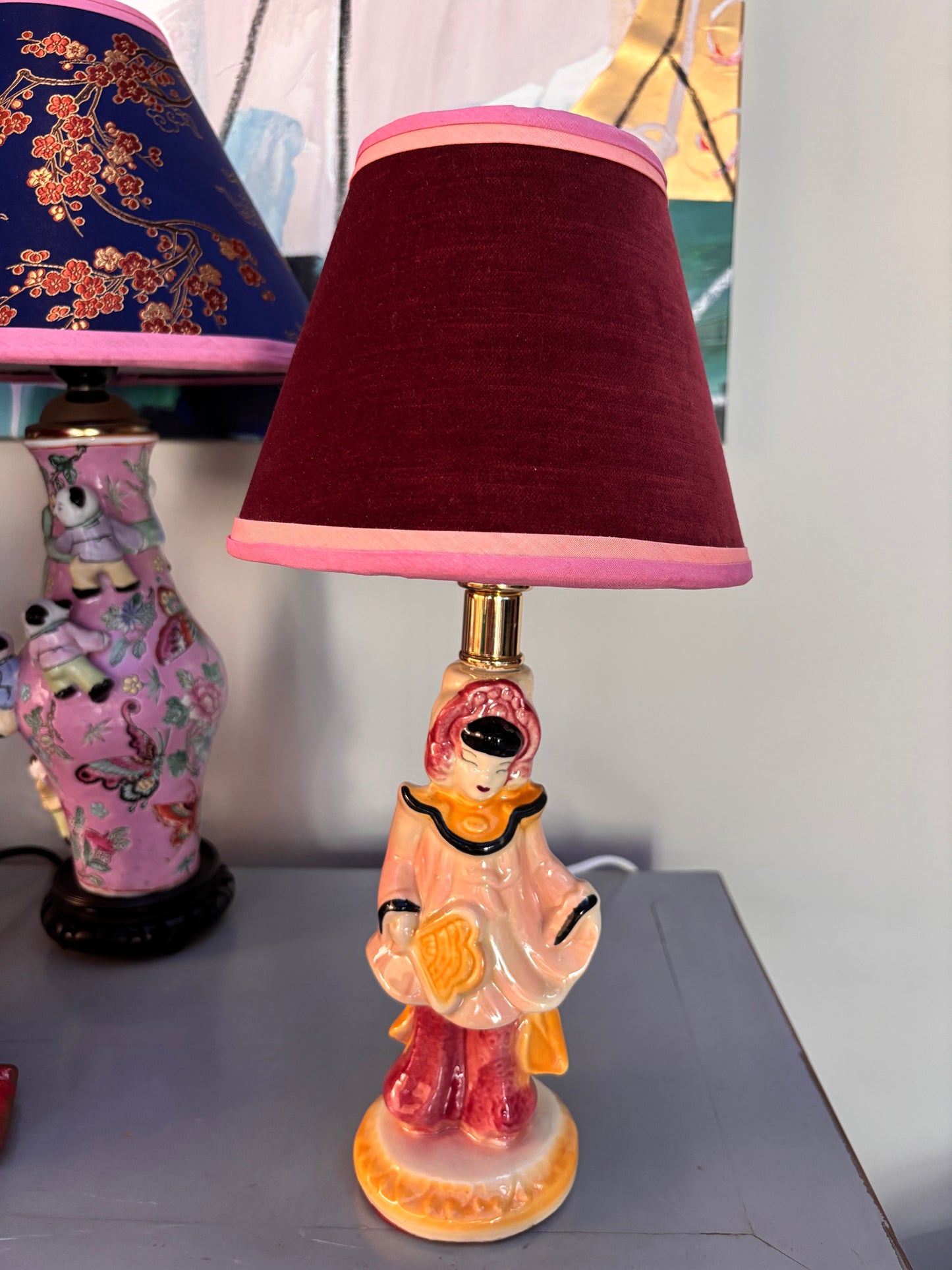 Pink Shawnee Girl Lamp