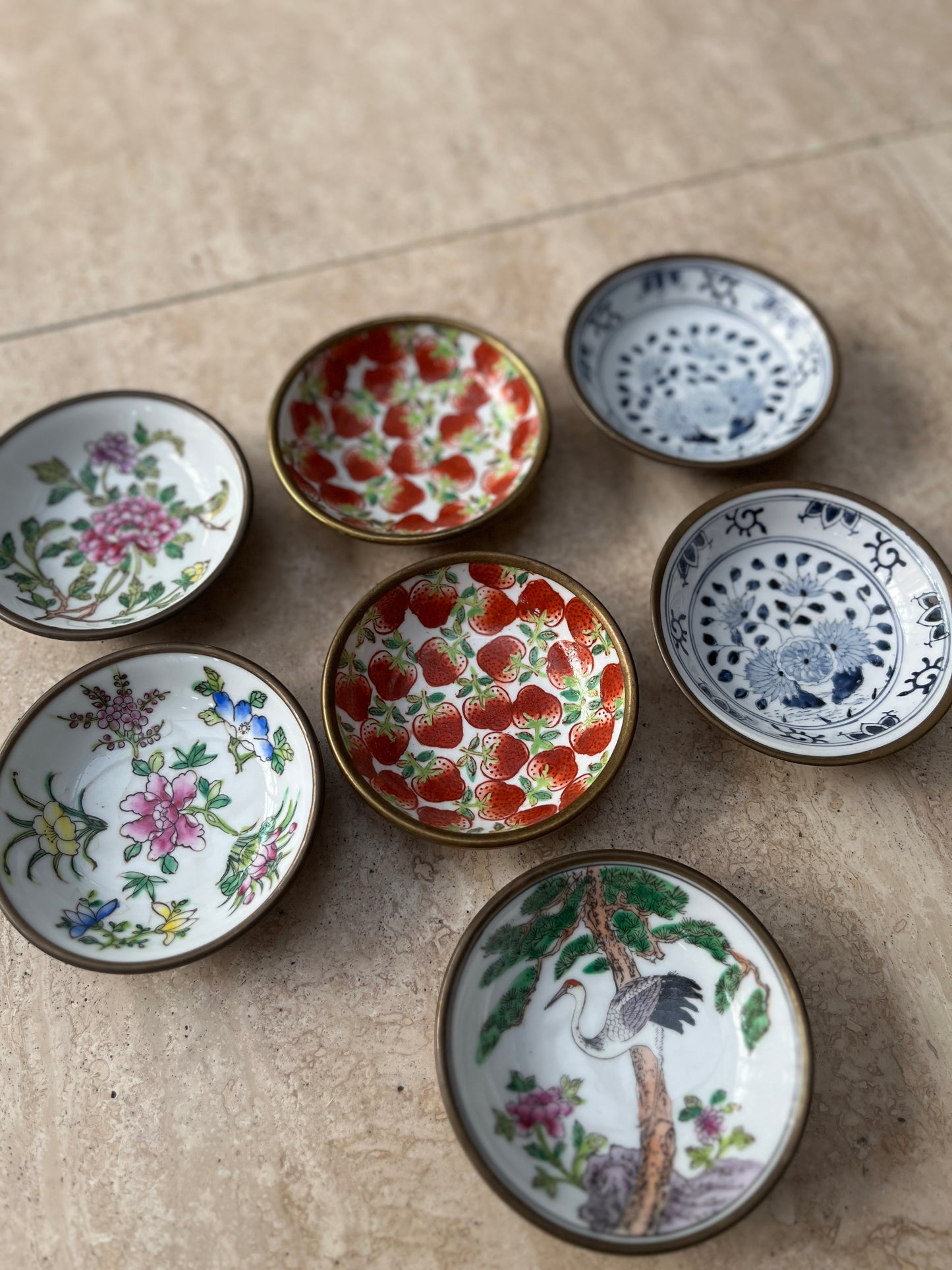Brass Backed Dishes