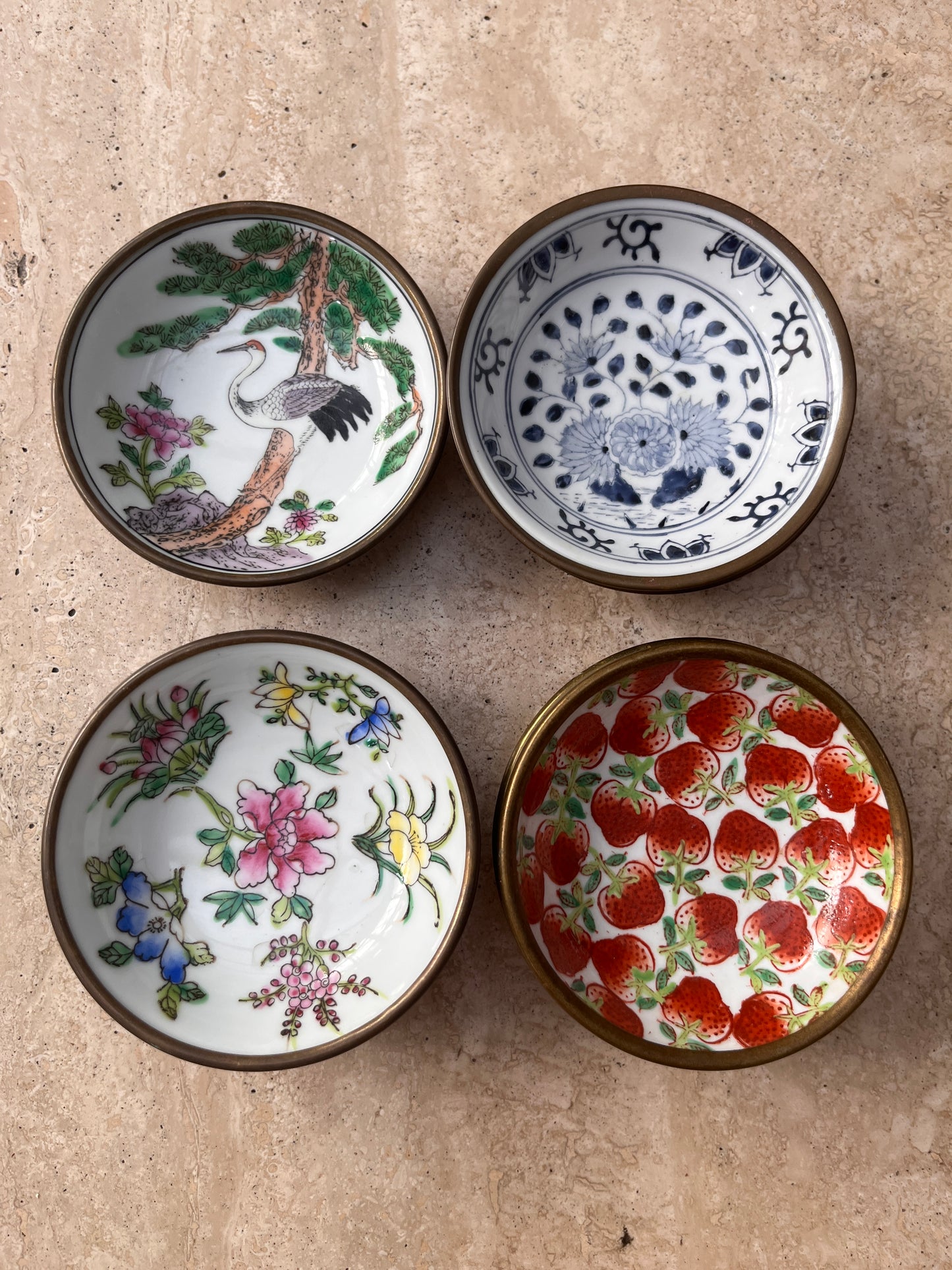 Brass Backed Dishes