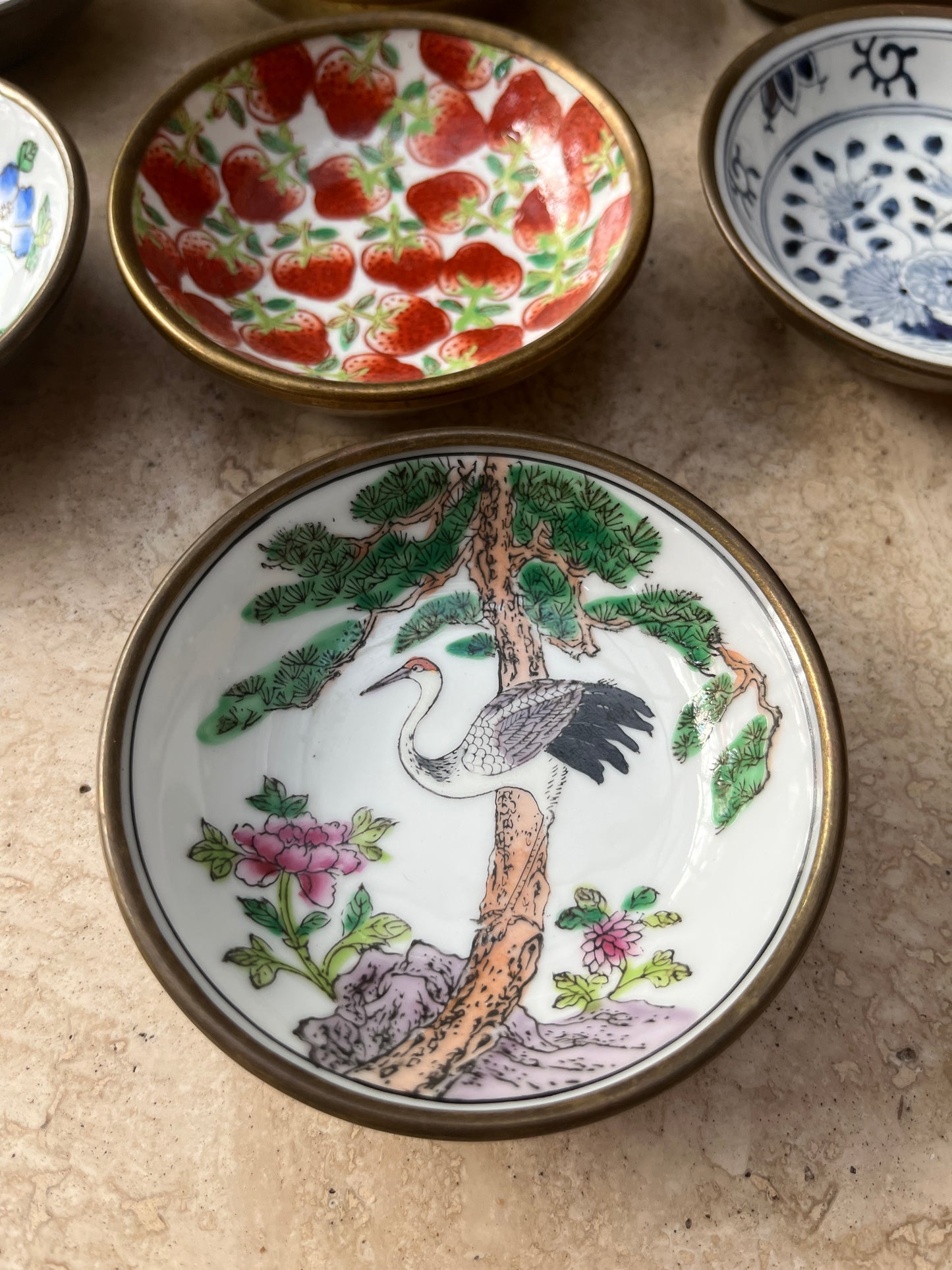 Brass Backed Dishes