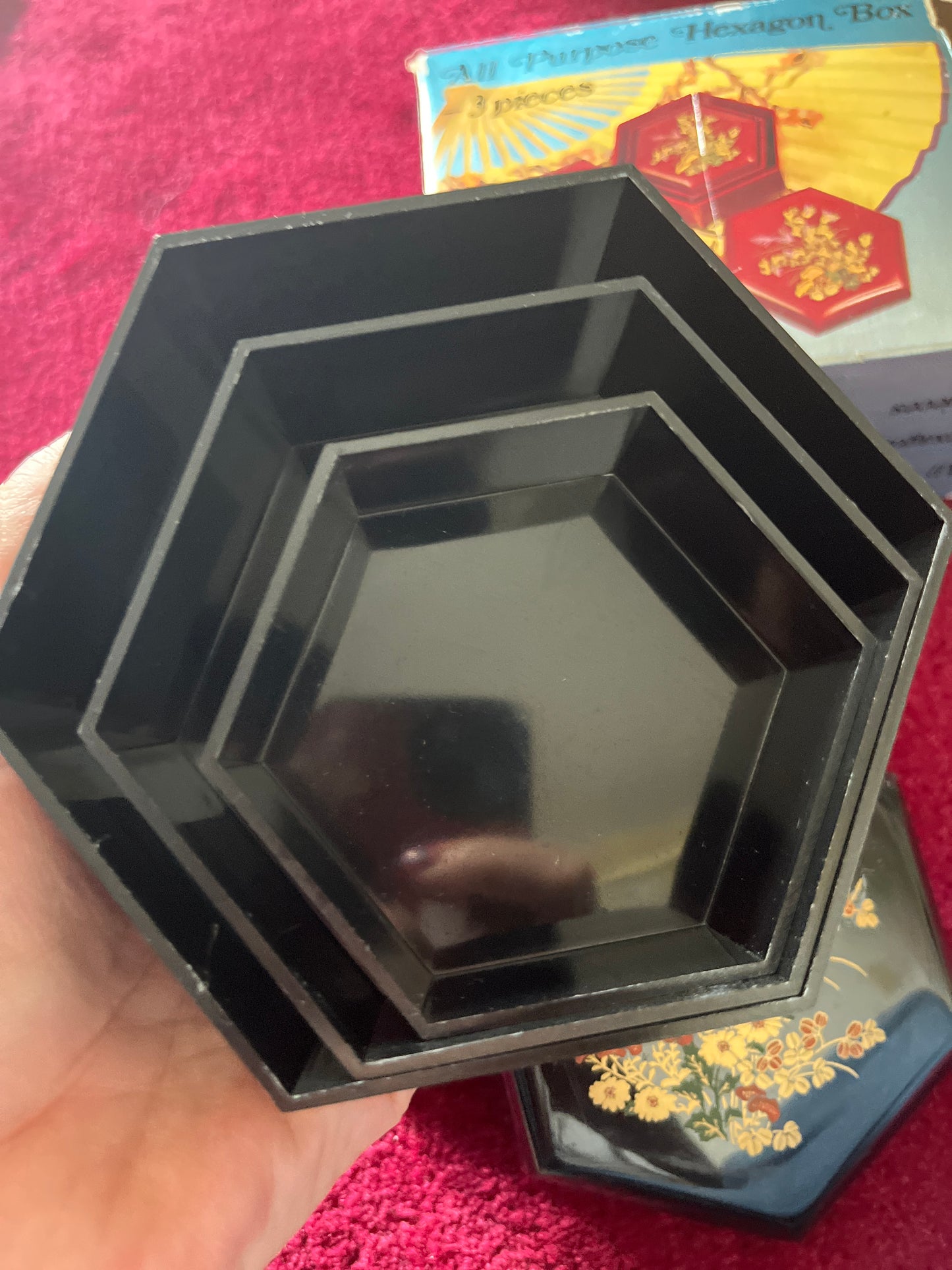 Nesting Plastic Trinket Boxes