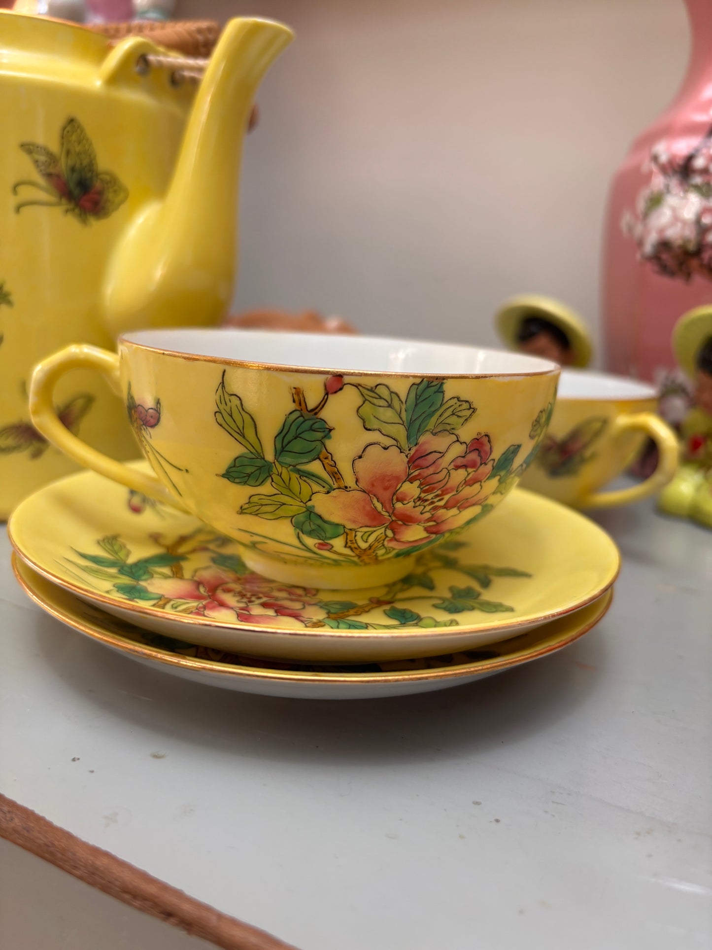 Yellow Butterfly + Blossom Set