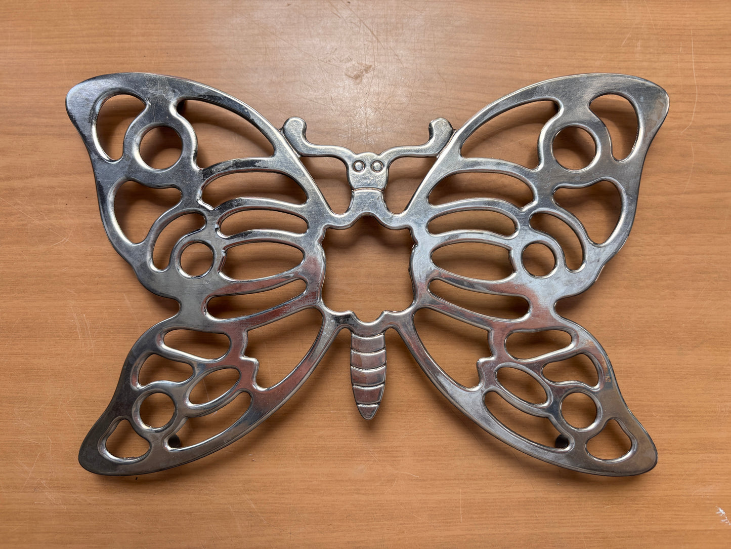 Silver Plated Butterfly Trivet