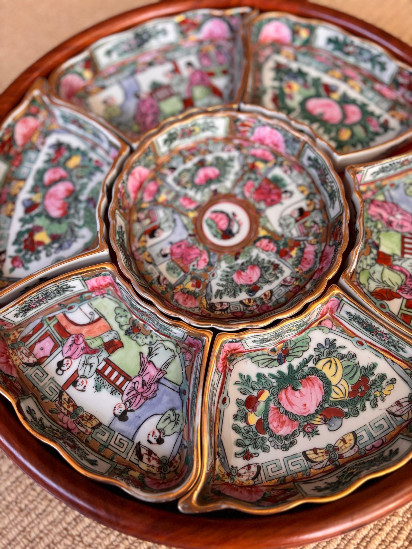Famille Rose Candy Dishes