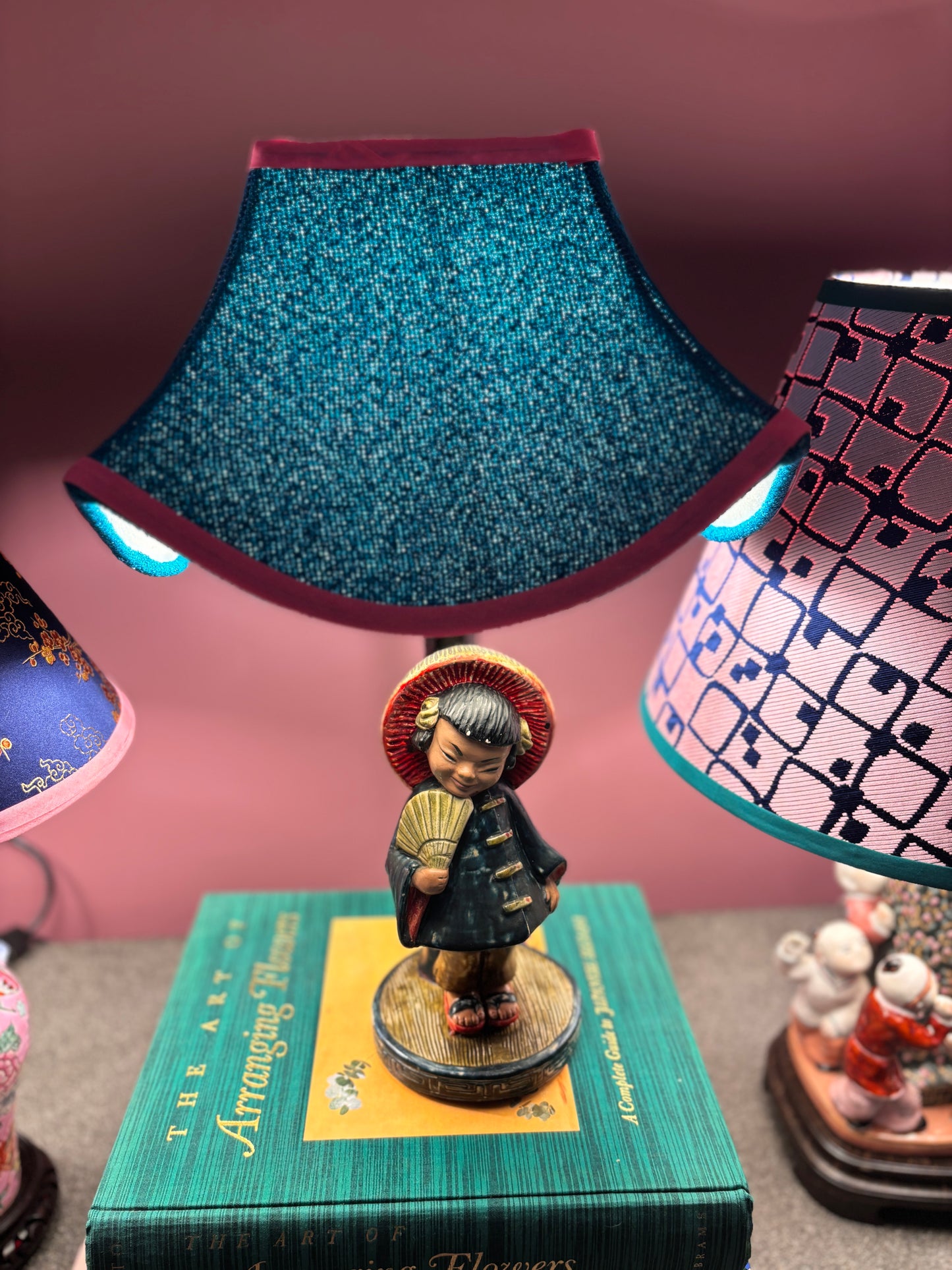 Hey Little Denim Blue Girl Lamp