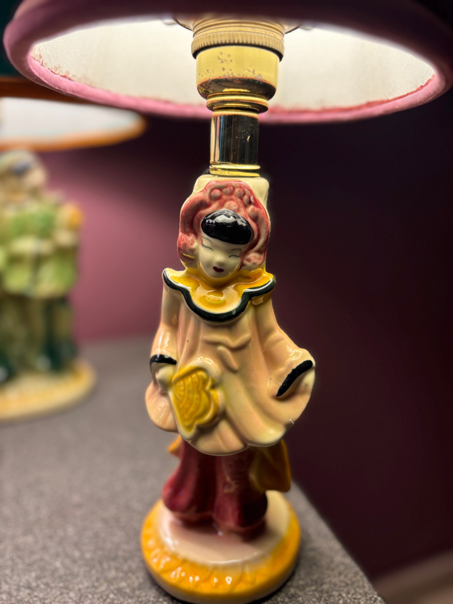 Pink Shawnee Girl Lamp