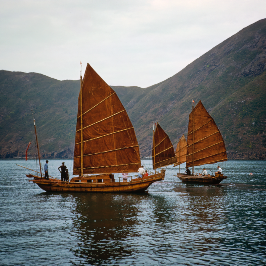 Sunday Junk Trip, Deep Water Bay, Hong Kong, (II), 1959