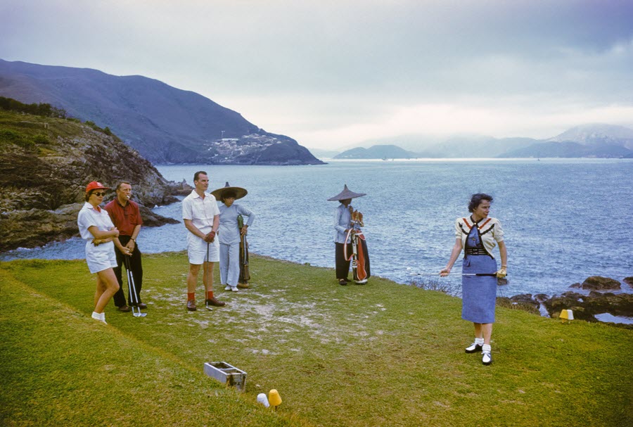 4th Hole Tee Box, Shek O, Hong Kong, 1959