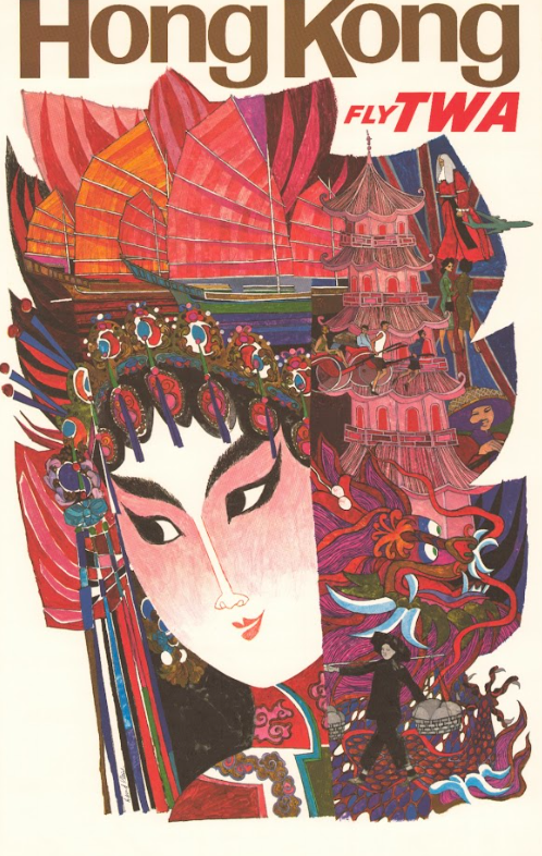 TWA David Klein 1965 Poster