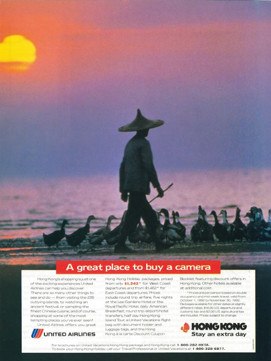 United Airlines + Ducks Advertisement