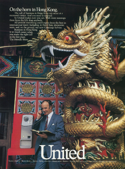 Airlines United Jumbo Advertisement