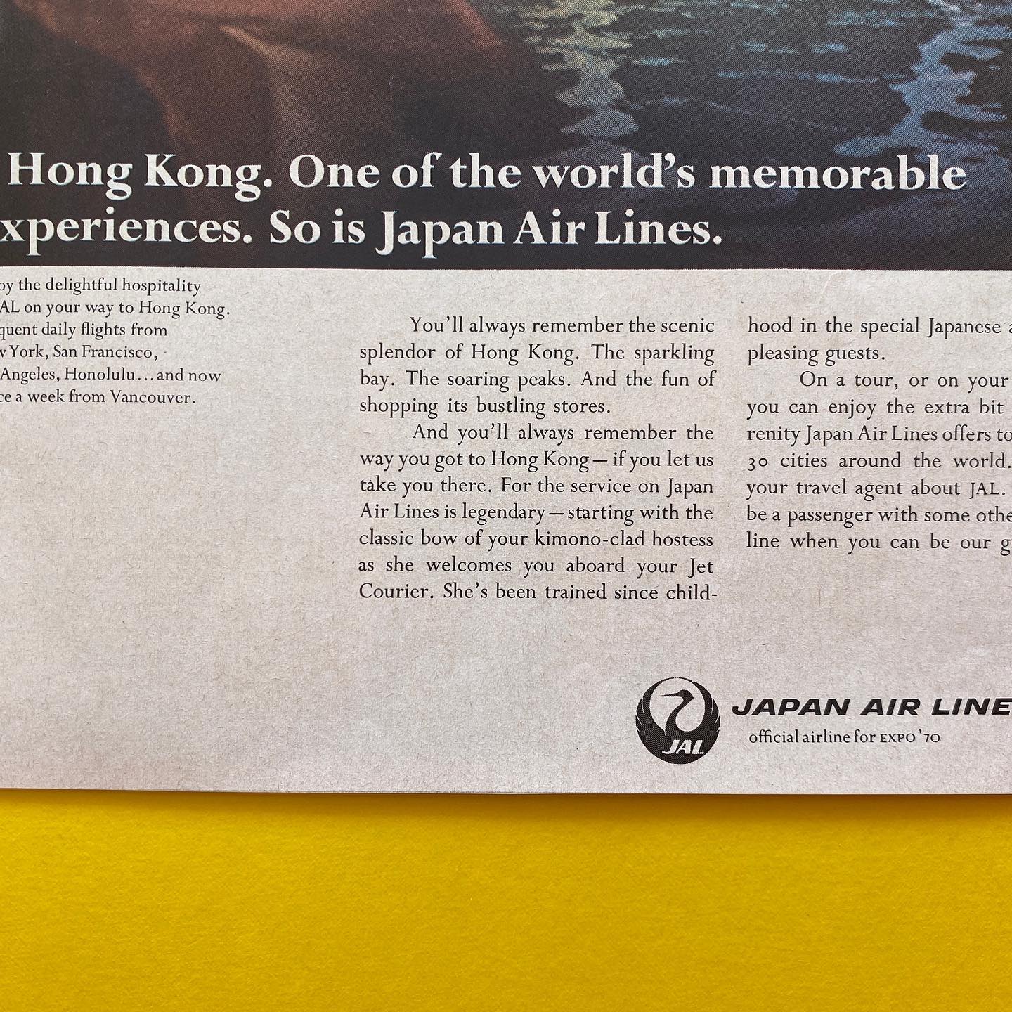 Japan Airlines Travel Ad
