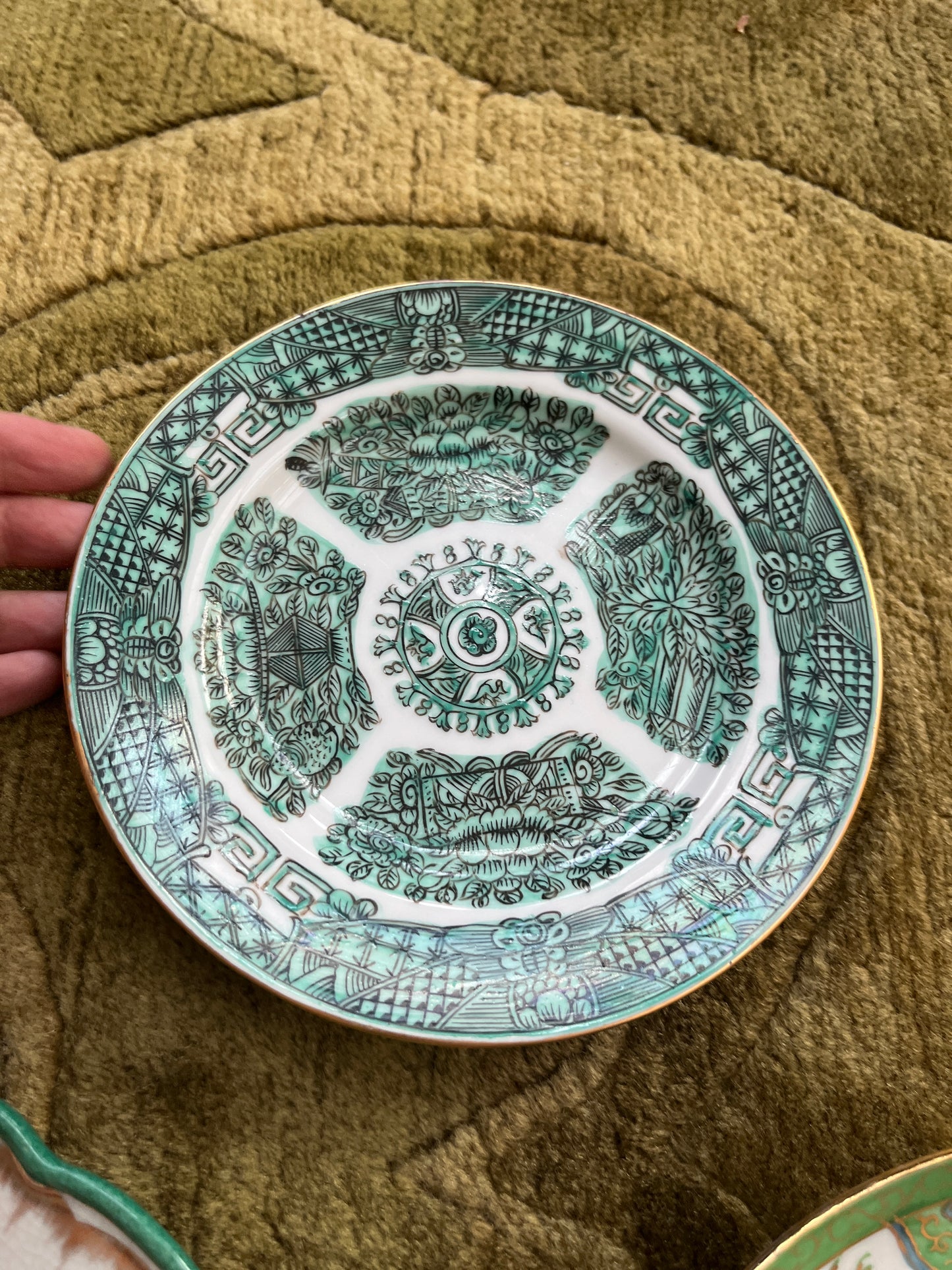 Green Serving Plates