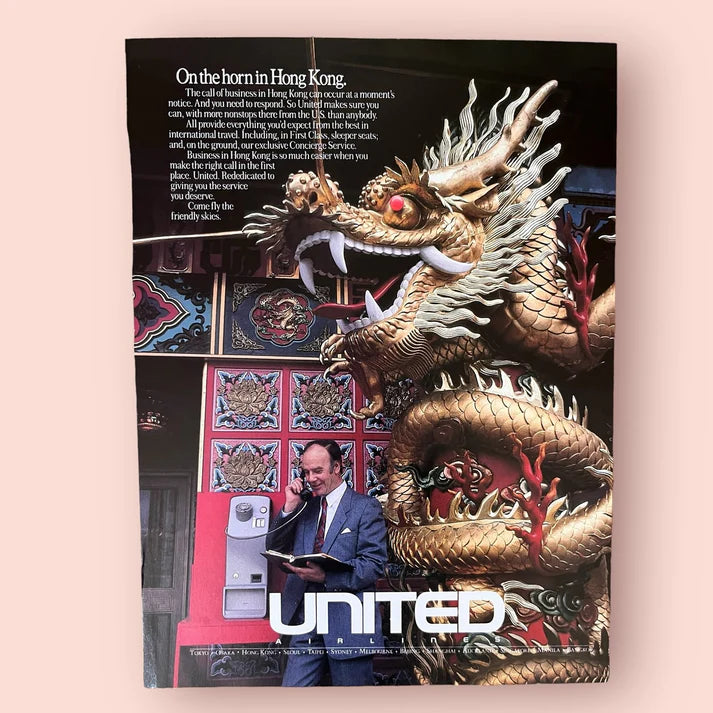 Airlines United Jumbo Advertisement