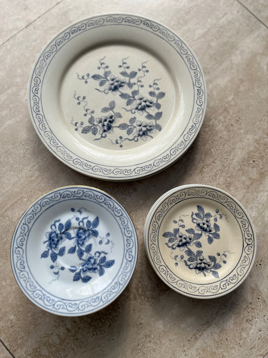 Floral Blue + White Dishes