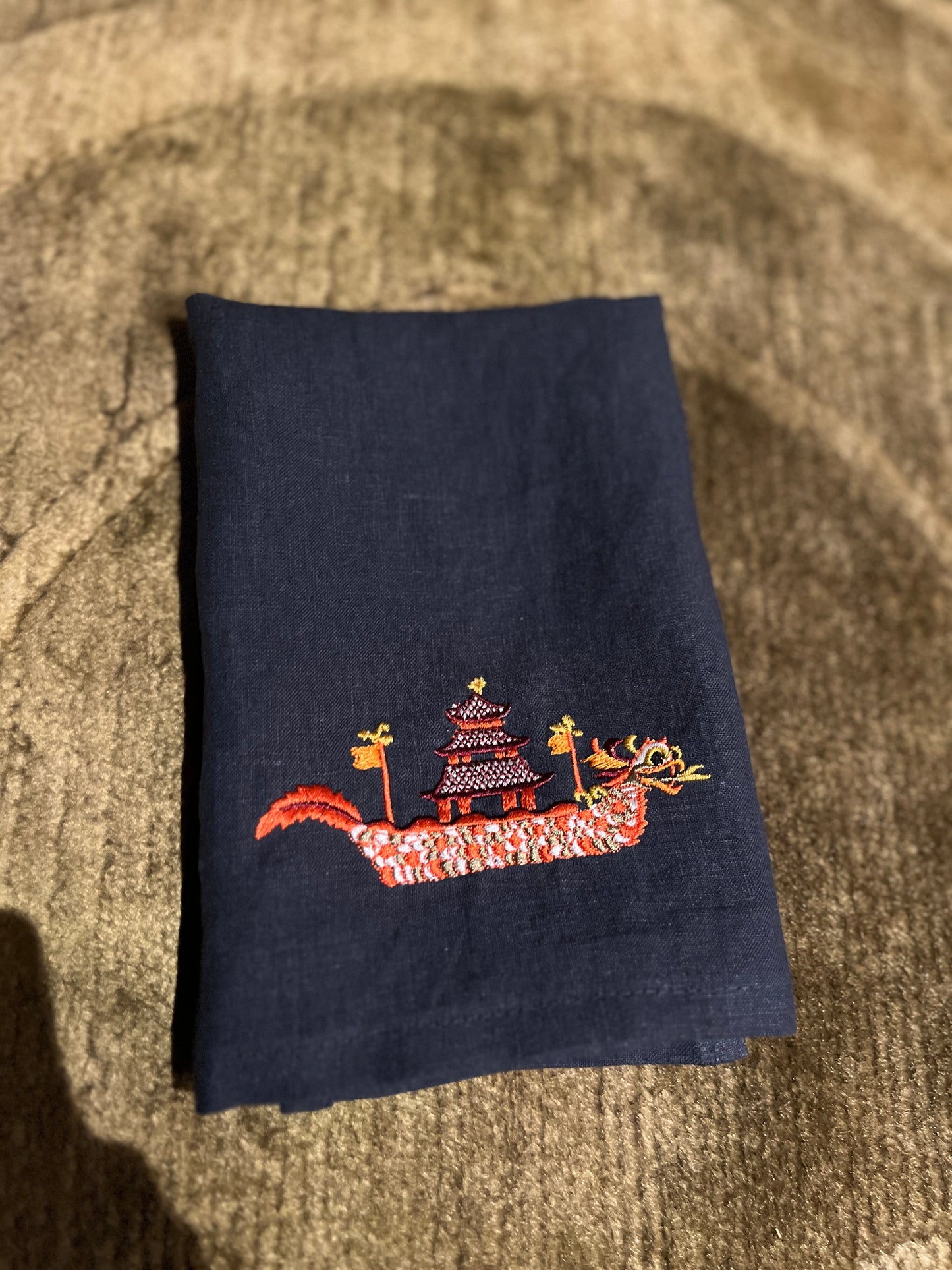 Dragon Boat Linen Napkin Sets