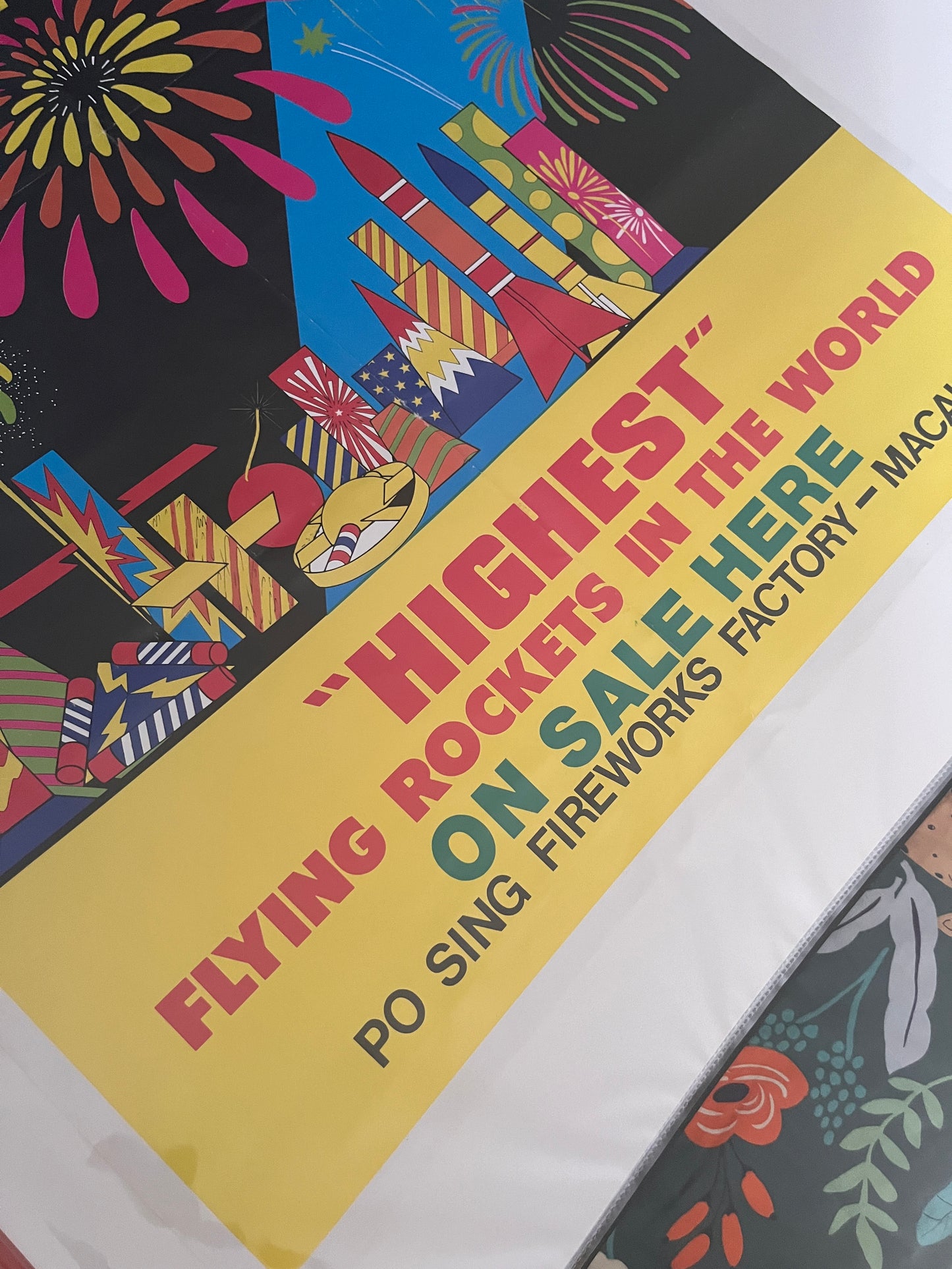 Peacock Fireworks Poster