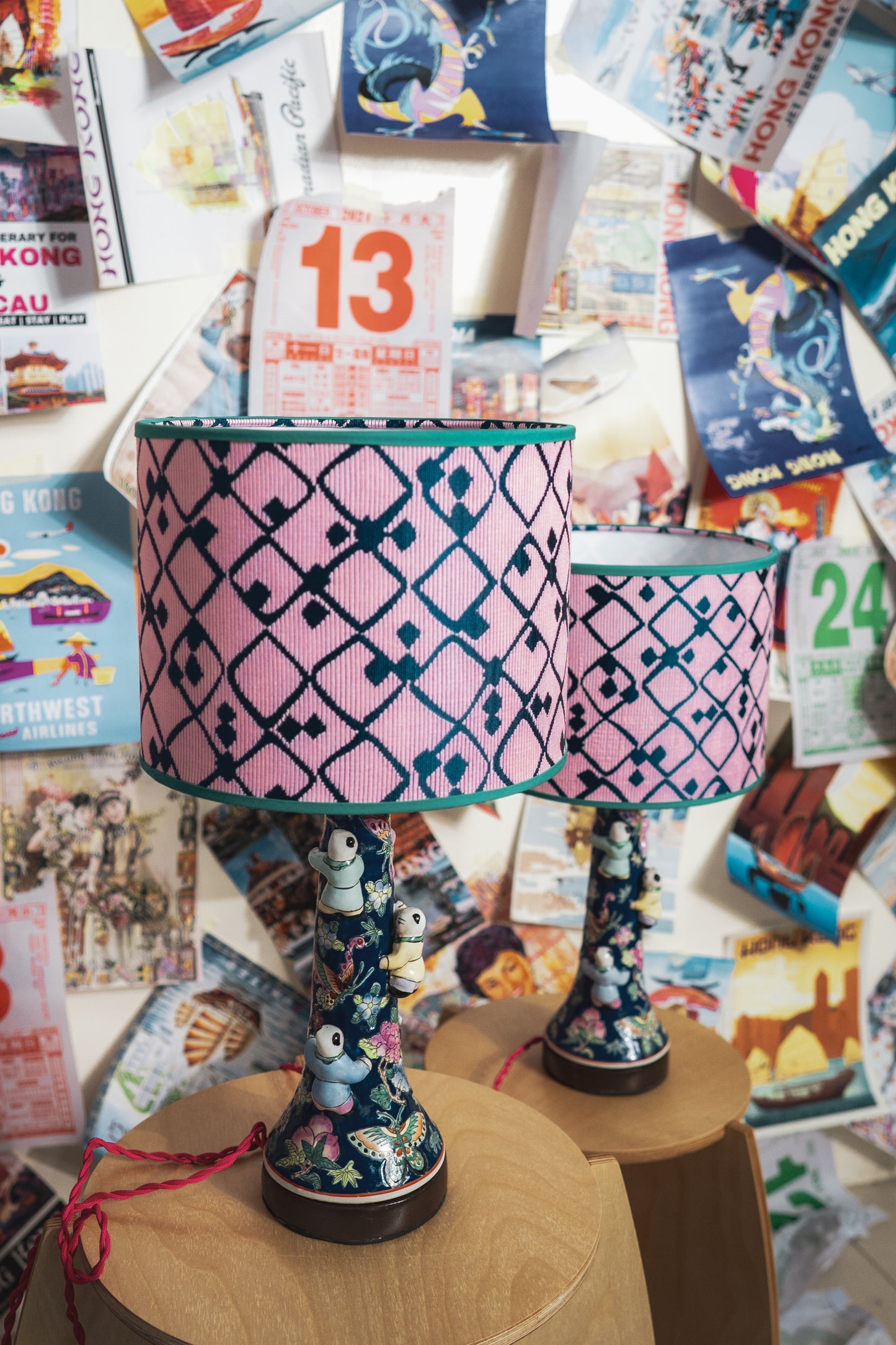 Blue Children Tower Lamp