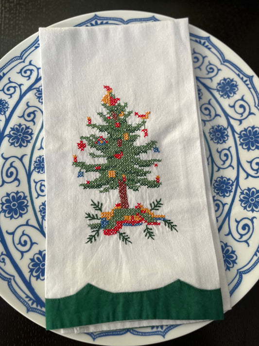 Cross Stitch Napkins or Hand Towels