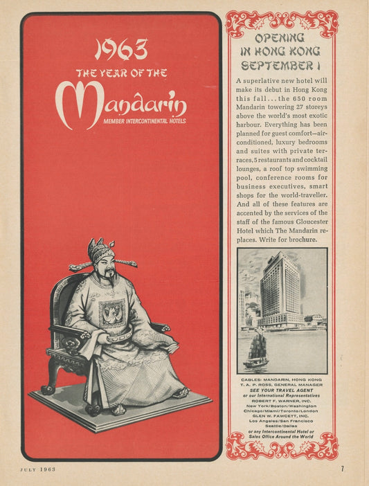 Mandarin Oriental Opening Advertisement