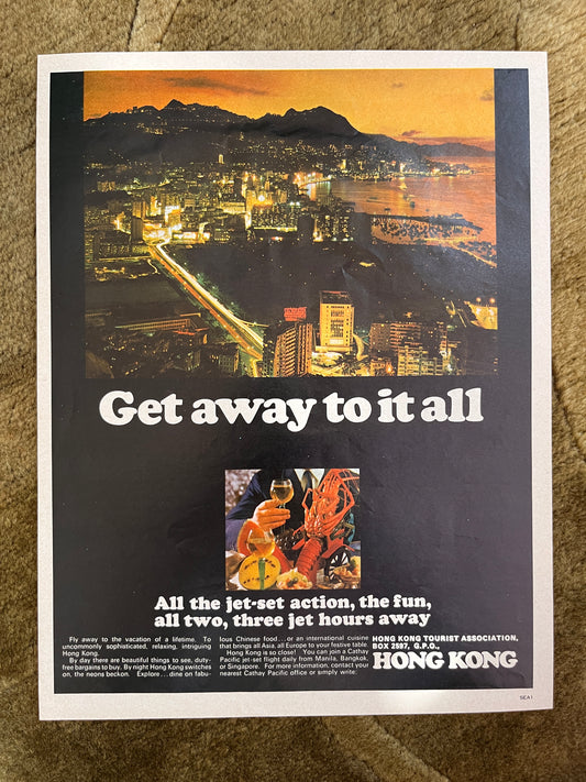 Hong Kong Getaway Advertisement
