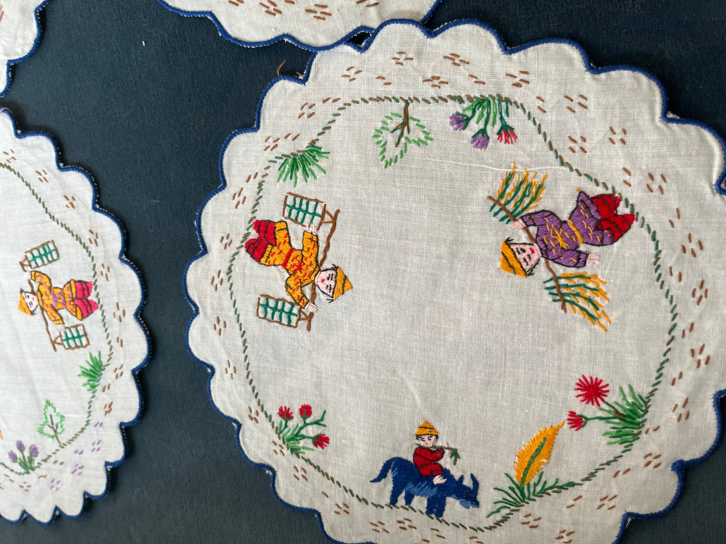 Hand-embroidered Doilie