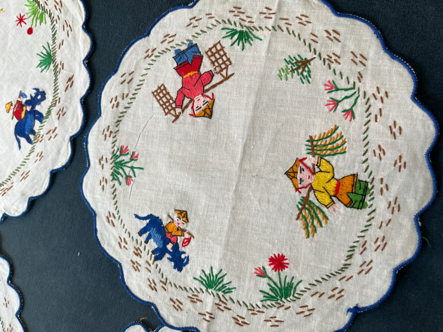 Hand-embroidered Doilie