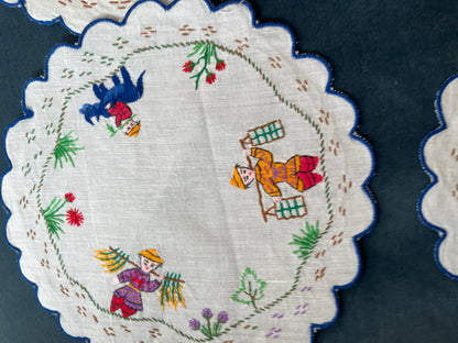 Hand-embroidered Doilie