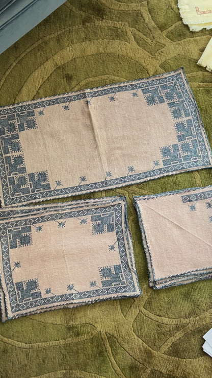 Blue Pattern Table Set