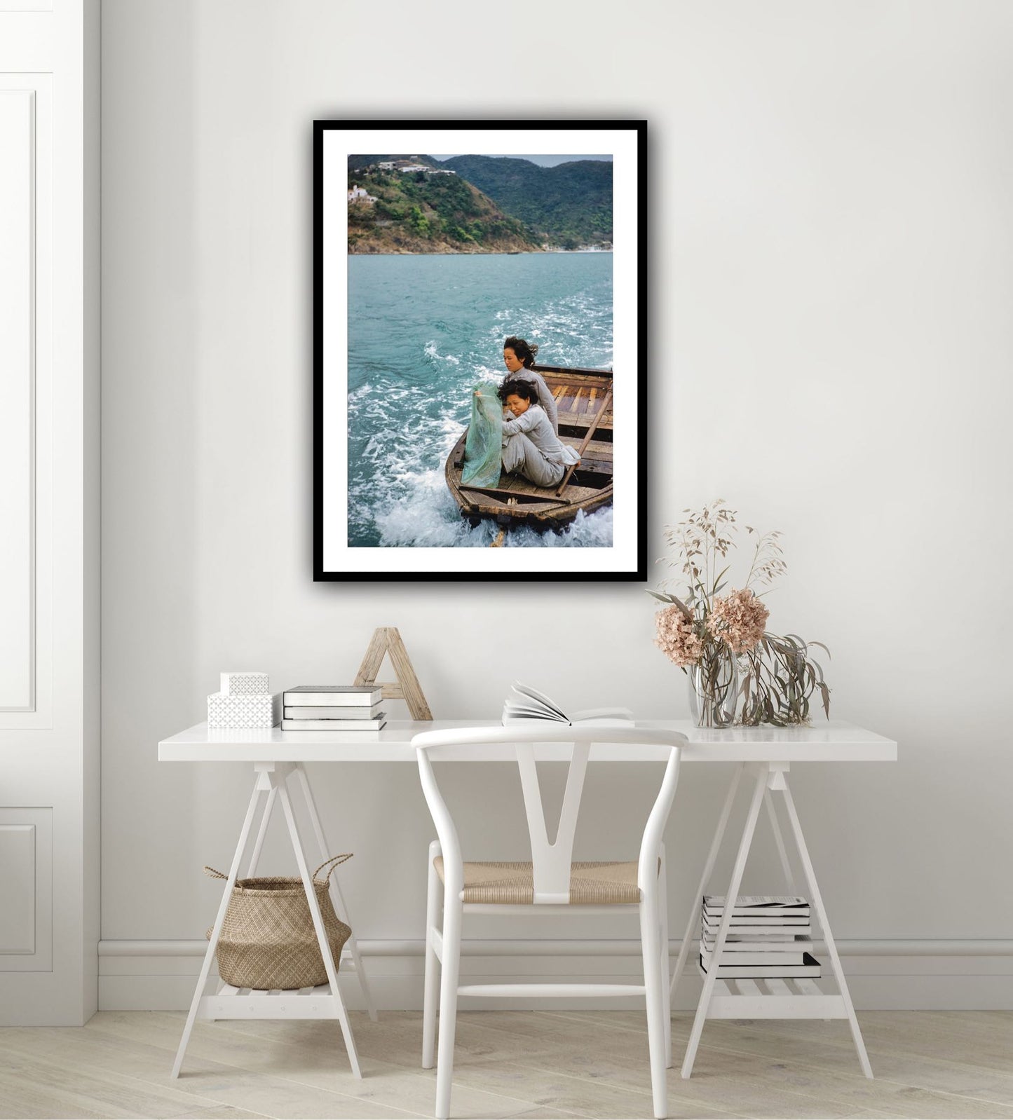 Sampan Girls, Middle Bay, Hong Kong, 1959