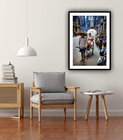 Shanghai Street Rickshaw, Hong Kong, 1959