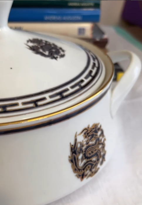 Blue/Black + Gold Tureen